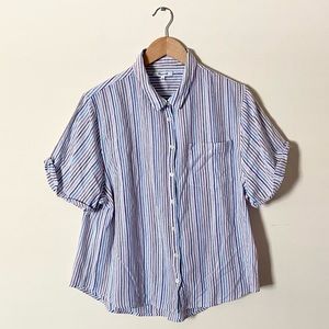 Madewell Chronicle Shirt in Rainbow Stripe